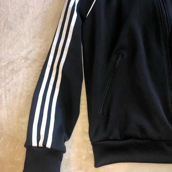 Adidas black track zip up - Picture 2 of 2